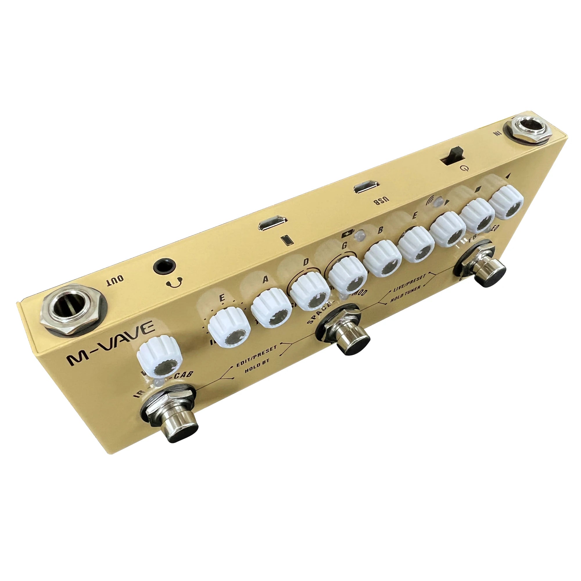 Pedal Multiefectos Recargable M-VAVE Cube Baby – Guitarra, Bajo y Acústica