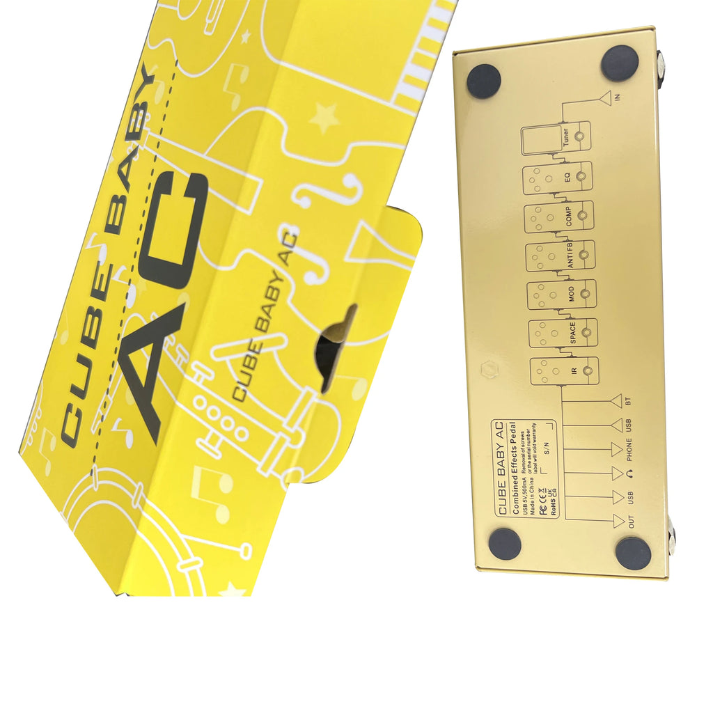 Pedal Multiefectos Recargable M-VAVE Cube Baby – Guitarra, Bajo y Acústica