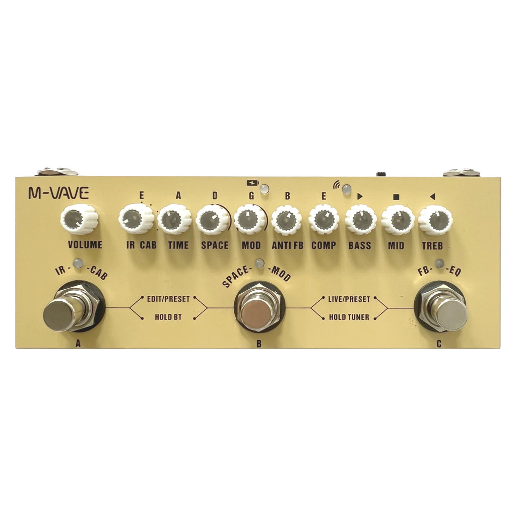 Pedal Multiefectos Recargable M-VAVE Cube Baby – Guitarra, Bajo y Acústica