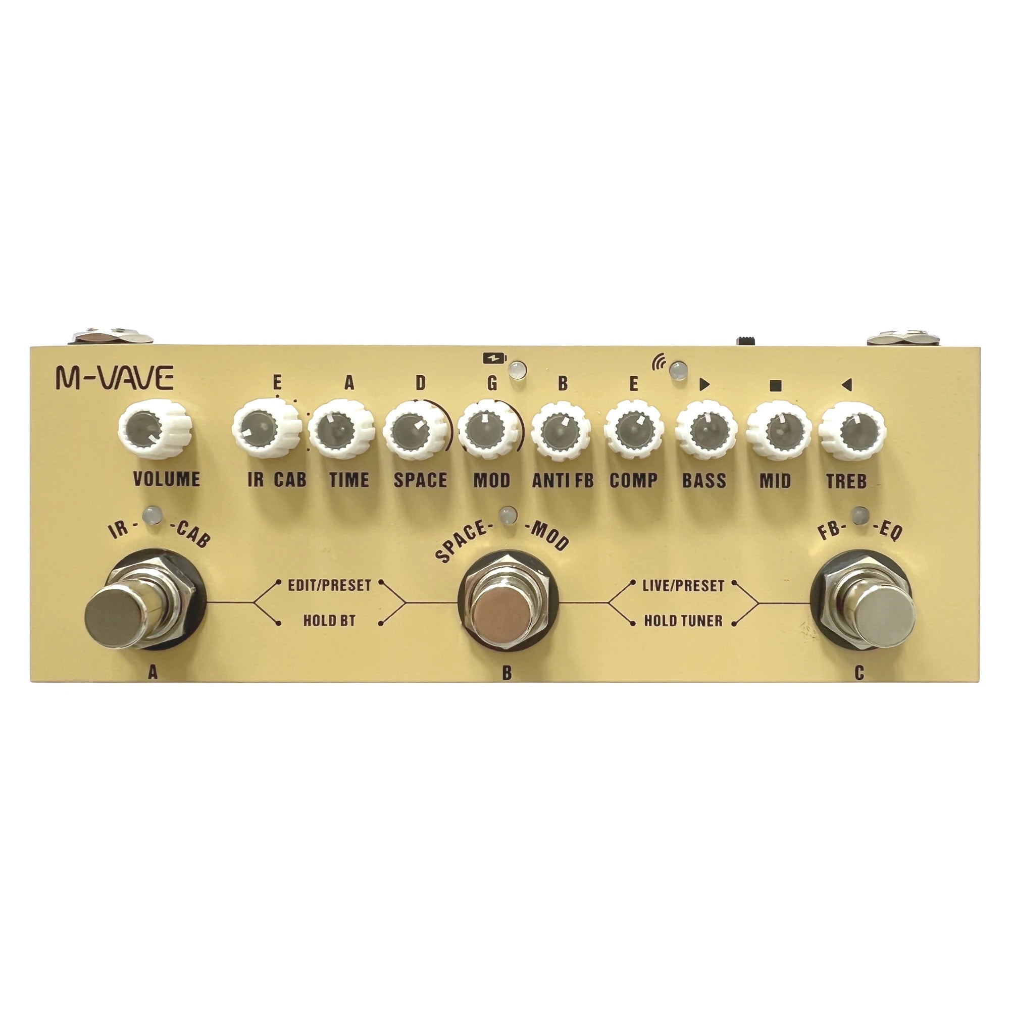 Pedal Multiefectos Recargable M-VAVE Cube Baby – Guitarra, Bajo y Acústica