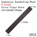 Diapásón de Sonokeling Indonesio para Guitarra – 520x70x10mm | Grados A y B | Luthería