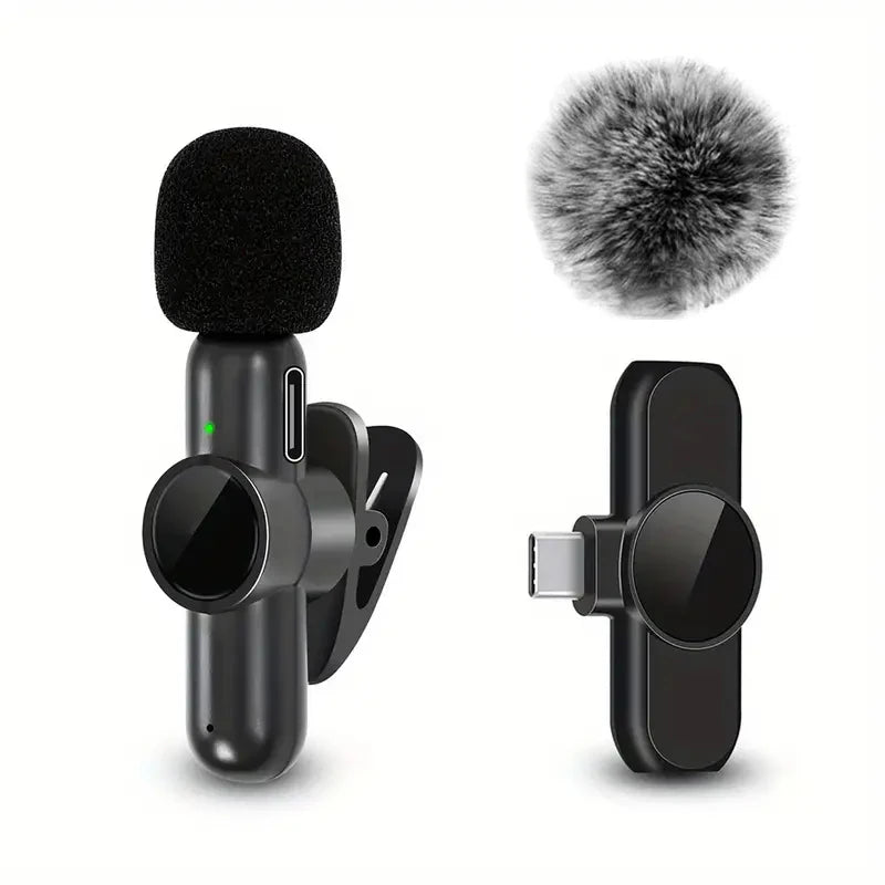 Micrófono Lavalier Inalámbrico Mini – iPhone y Android (1 o 2 micrófonos)