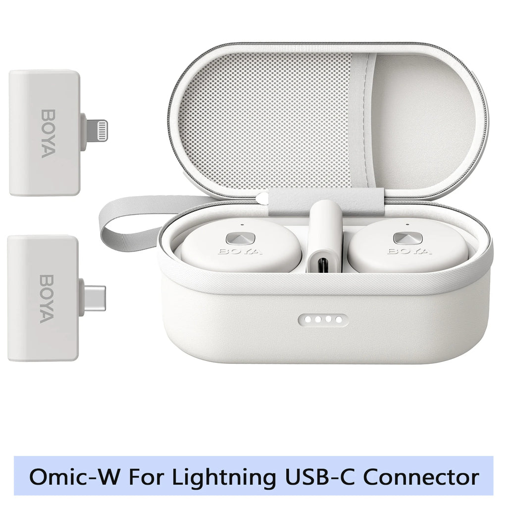 Micrófono Lavalier Inalámbrico BOYA Omic – iPhone, Android, USB-C