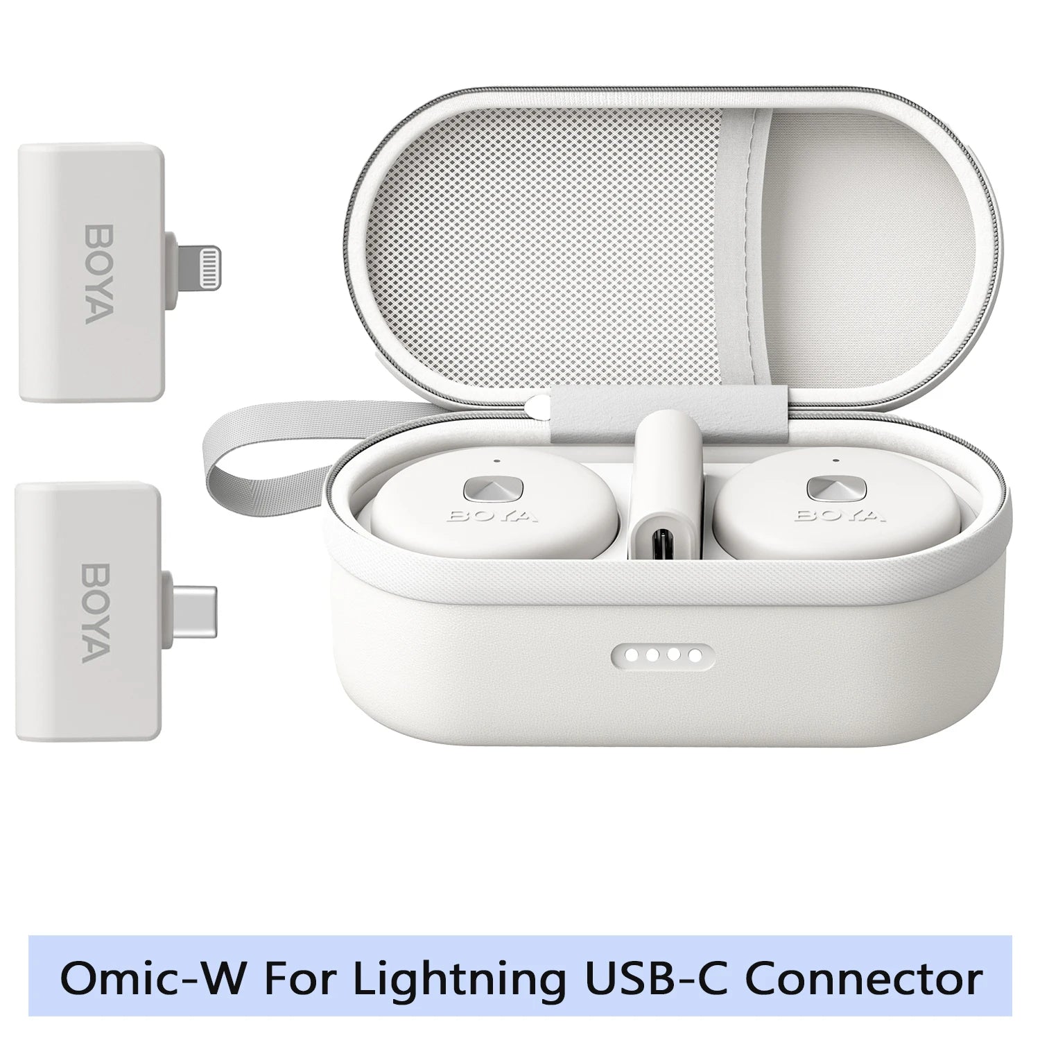 Micrófono Lavalier Inalámbrico BOYA Omic – iPhone, Android, USB-C