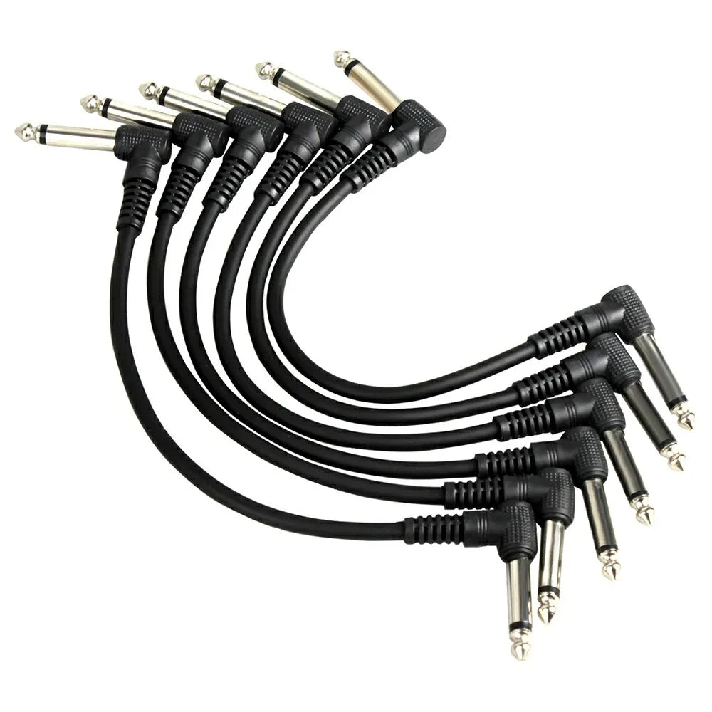 Cable para pedales stompbox - TS 1/4" ángulo recto, bajo ruido