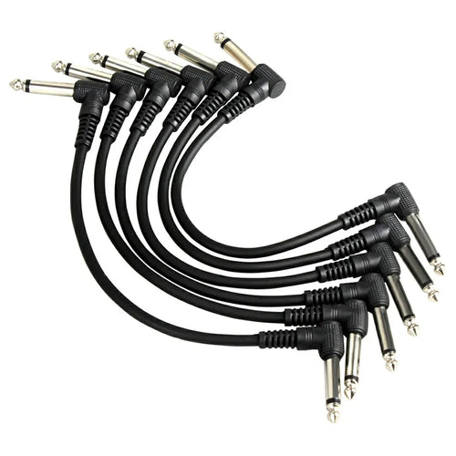 Cable para pedales stompbox - TS 1/4" ángulo recto, bajo ruido