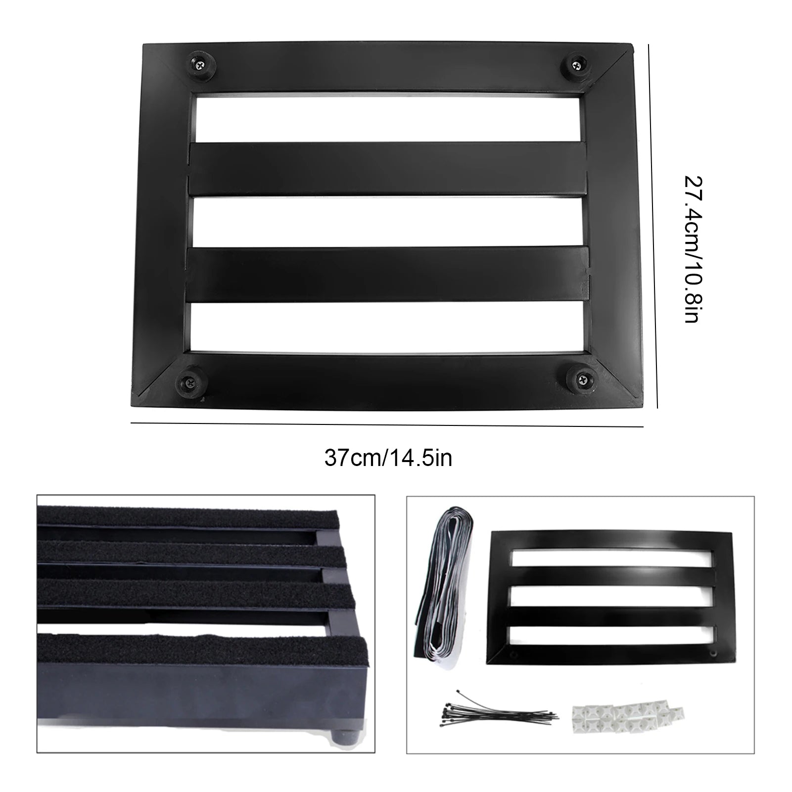 Pedalboard Portátil 370x274mm para Guitarra Eléctrica