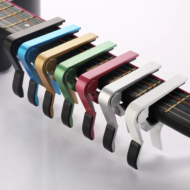 Cejilla Aluminio para Guitarra Acústica, Clásica y Eléctrica – Ajuste Rápido