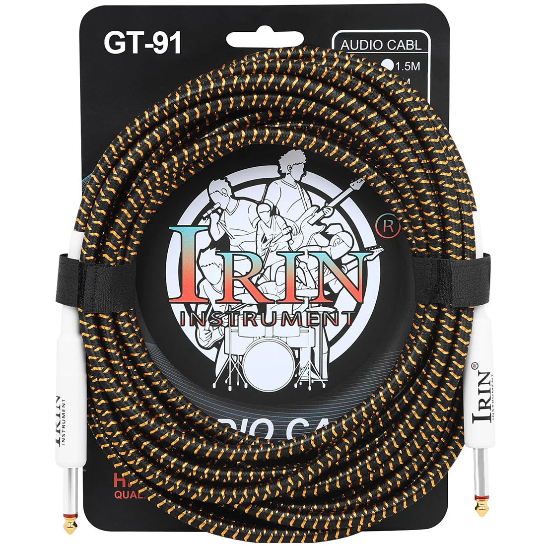 Cable de Guitarra IRIN Cobre Puro 6.35mm – 3/6/10M Anti-Ruido