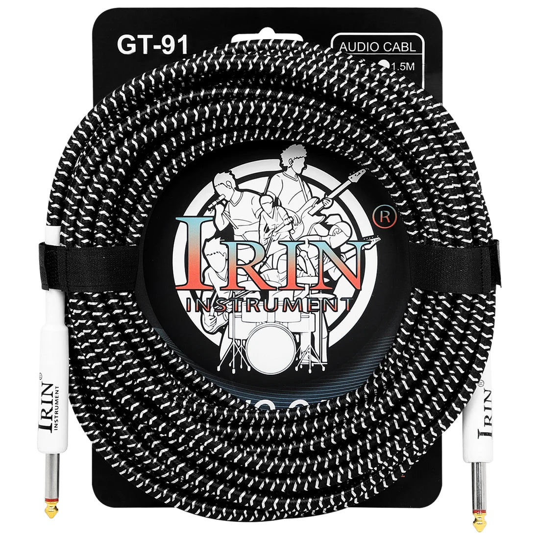 Cable de Guitarra IRIN Cobre Puro 6.35mm – 3/6/10M Anti-Ruido