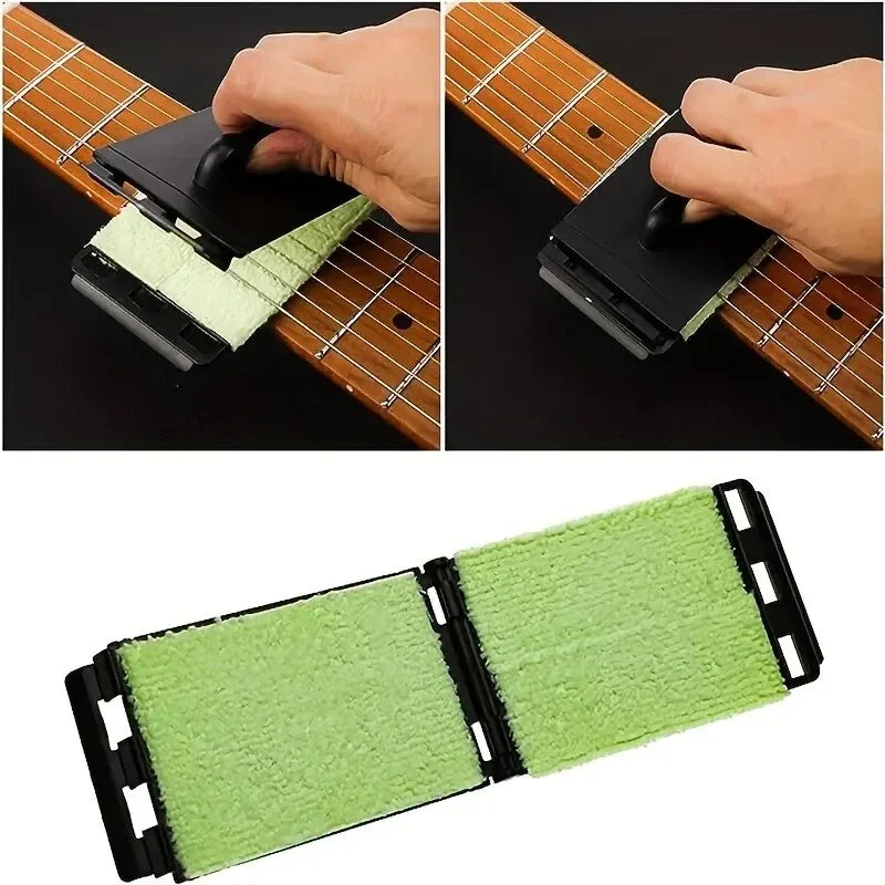Limpiador de Cuerdas para Guitarra – Tela y Plástico | Limpia Trastes | Guitarra, Bajo y Ukulele