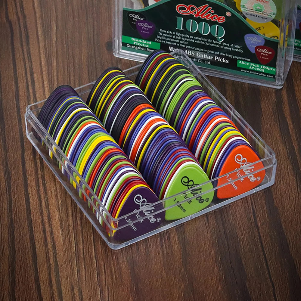 Púas de Guitarra ABS Premium – 6 Grosores Disponibles | 0.58 a 1.5mm | Guitarra, Bajo y Ukulele