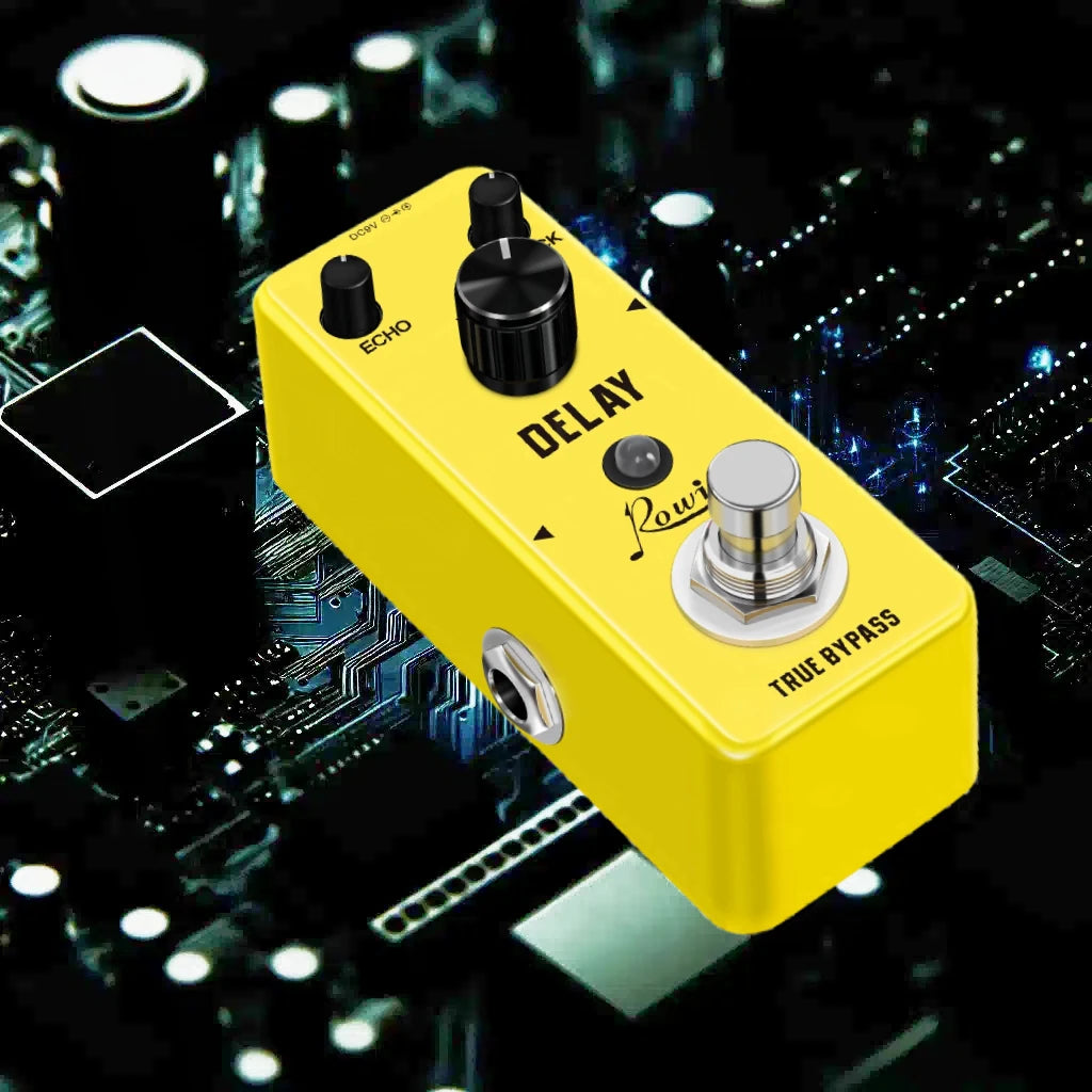 Pedales de Efectos Rowin — Fuzz, Chorus, Delay, Phaser, Distortion y más