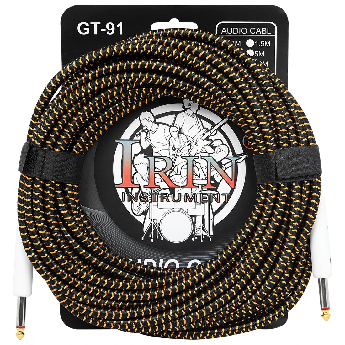 Cable de Guitarra IRIN Cobre Puro 6.35mm – 3/6/10M Anti-Ruido