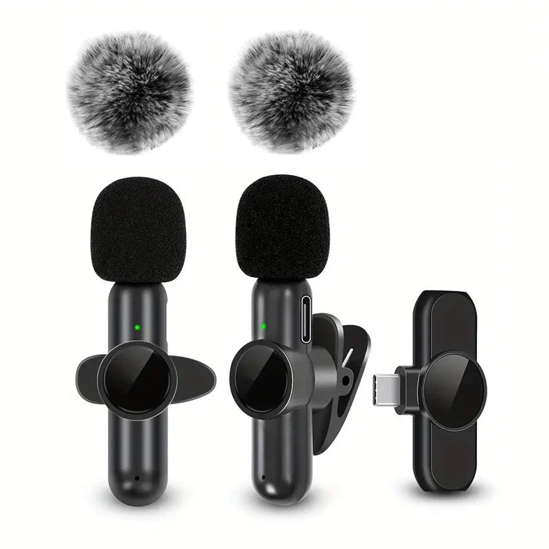 Micrófono Lavalier Inalámbrico Mini – iPhone y Android (1 o 2 micrófonos)