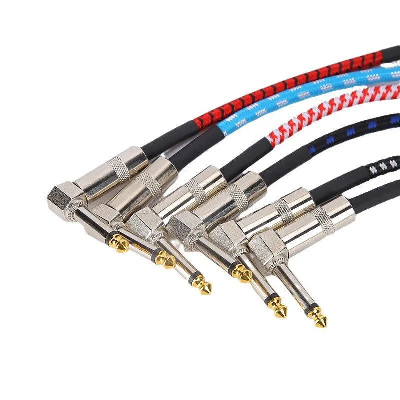 Cable Patch para Pedalboard 6.35mm – Trenzado, Bajo Ruido | 15 o 30 cm