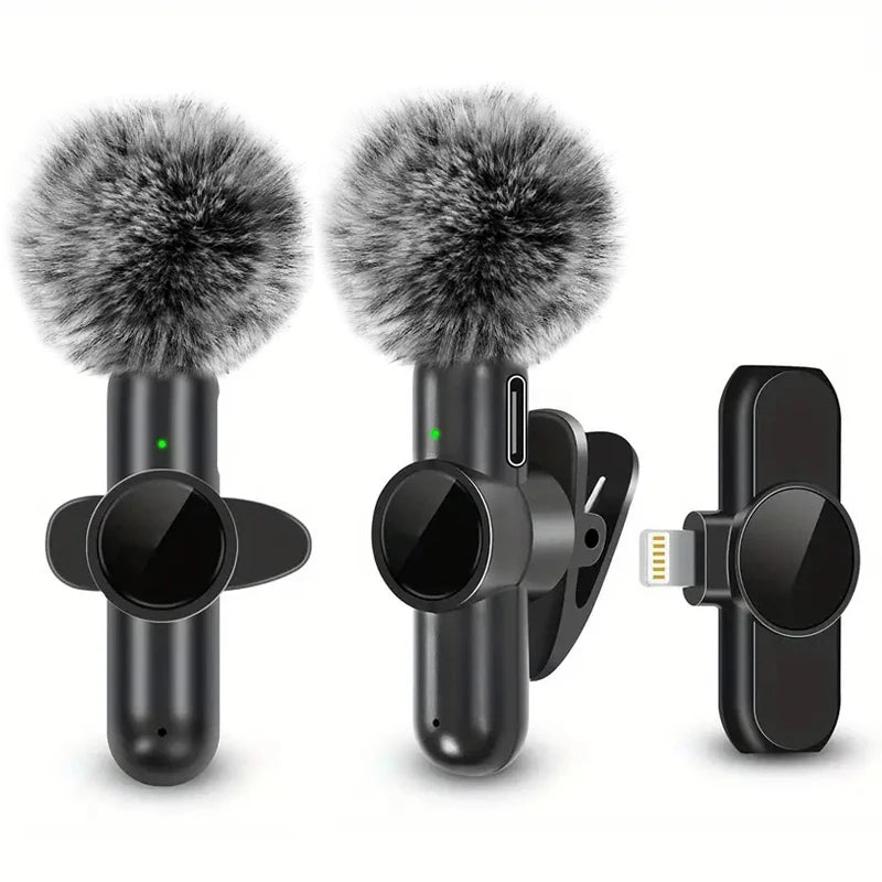 Micrófono Lavalier Inalámbrico Mini – iPhone y Android (1 o 2 micrófonos)