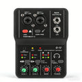 TEYUN Q12 2 Channels Professional portable Audio Interface sound card console mini USB MIXER for Guitar Recording Studio Singing