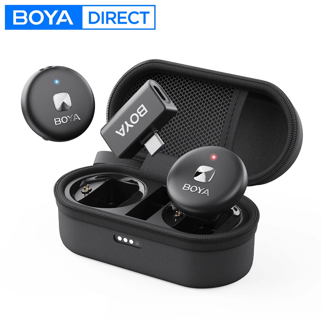 Micrófono Lavalier Inalámbrico BOYA Omic – iPhone, Android, USB-C