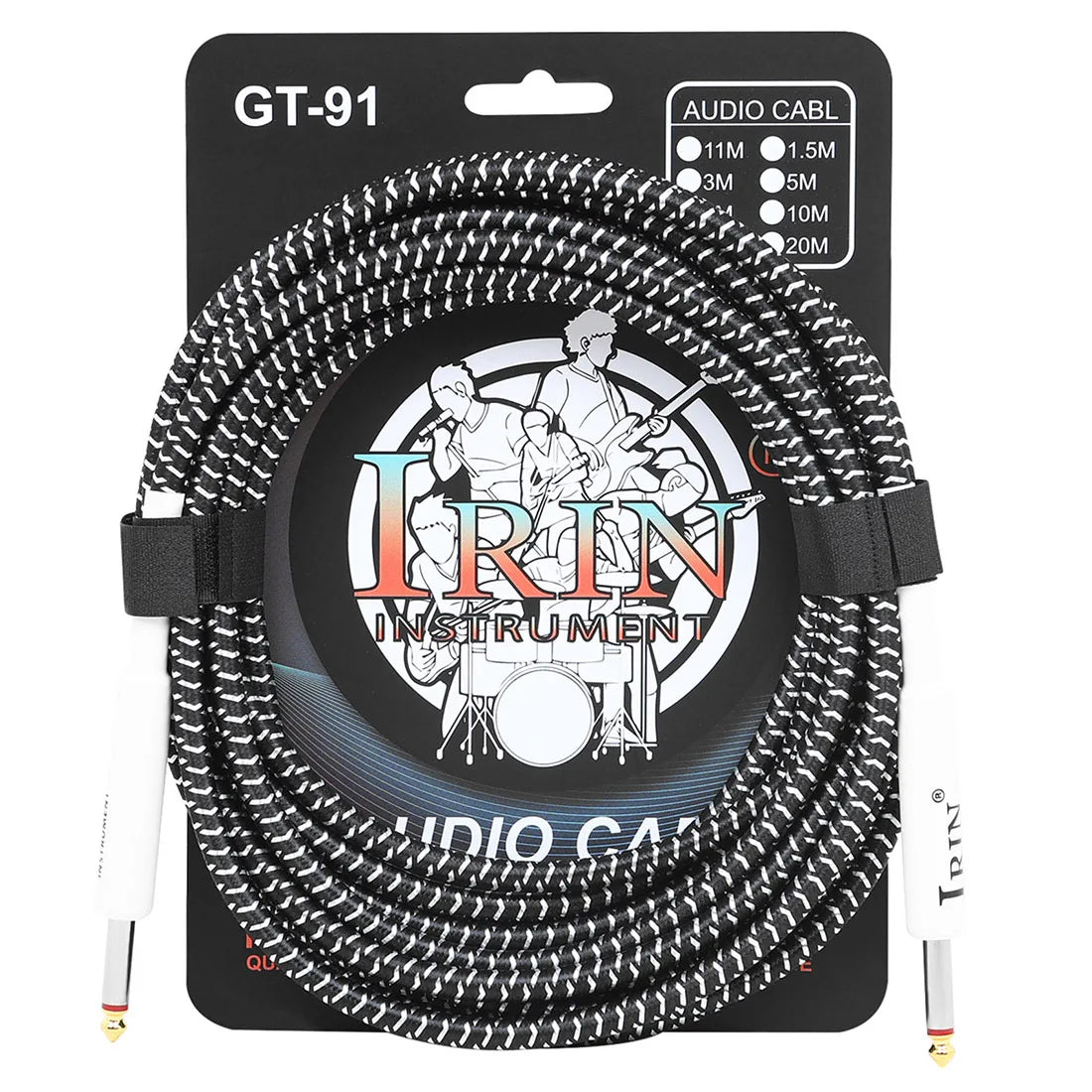 Cable de Guitarra IRIN Cobre Puro 6.35mm – 3/6/10M Anti-Ruido