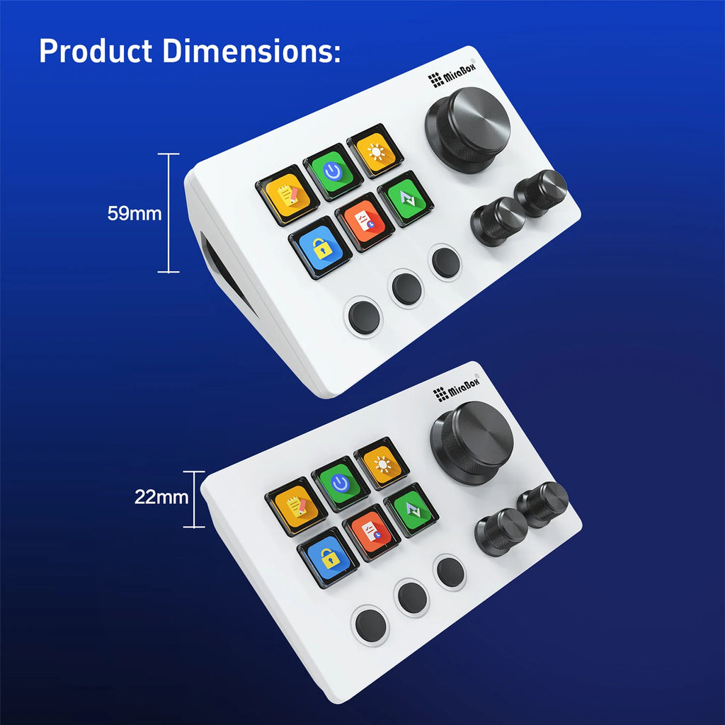 Stream Deck Mirabox N3 – Consola Creativa con Macropad Visual para Streaming y Gaming