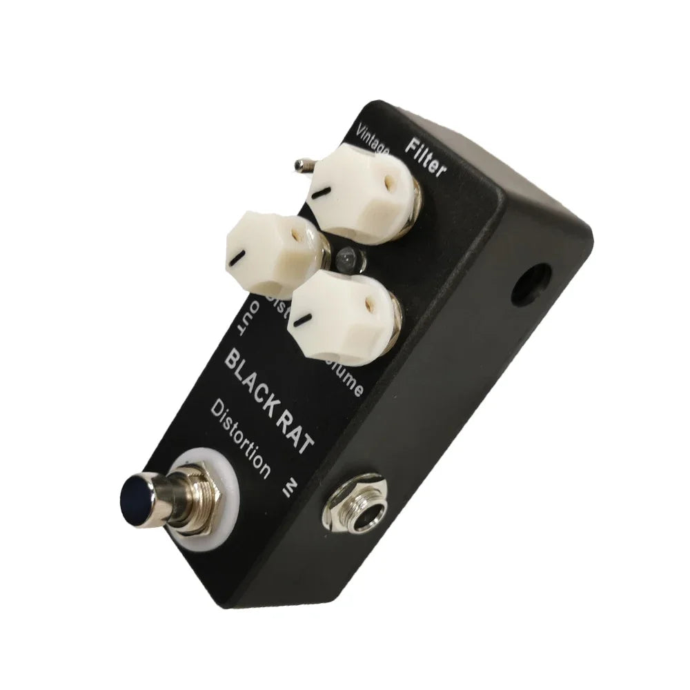Pedal de Distorsión Mosky Black RAT – Clon Clásico True Bypass para Guitarra