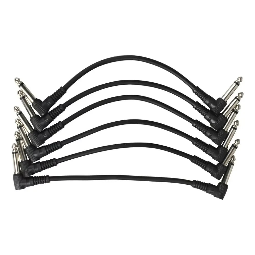 Cable para pedales stompbox - TS 1/4" ángulo recto, bajo ruido