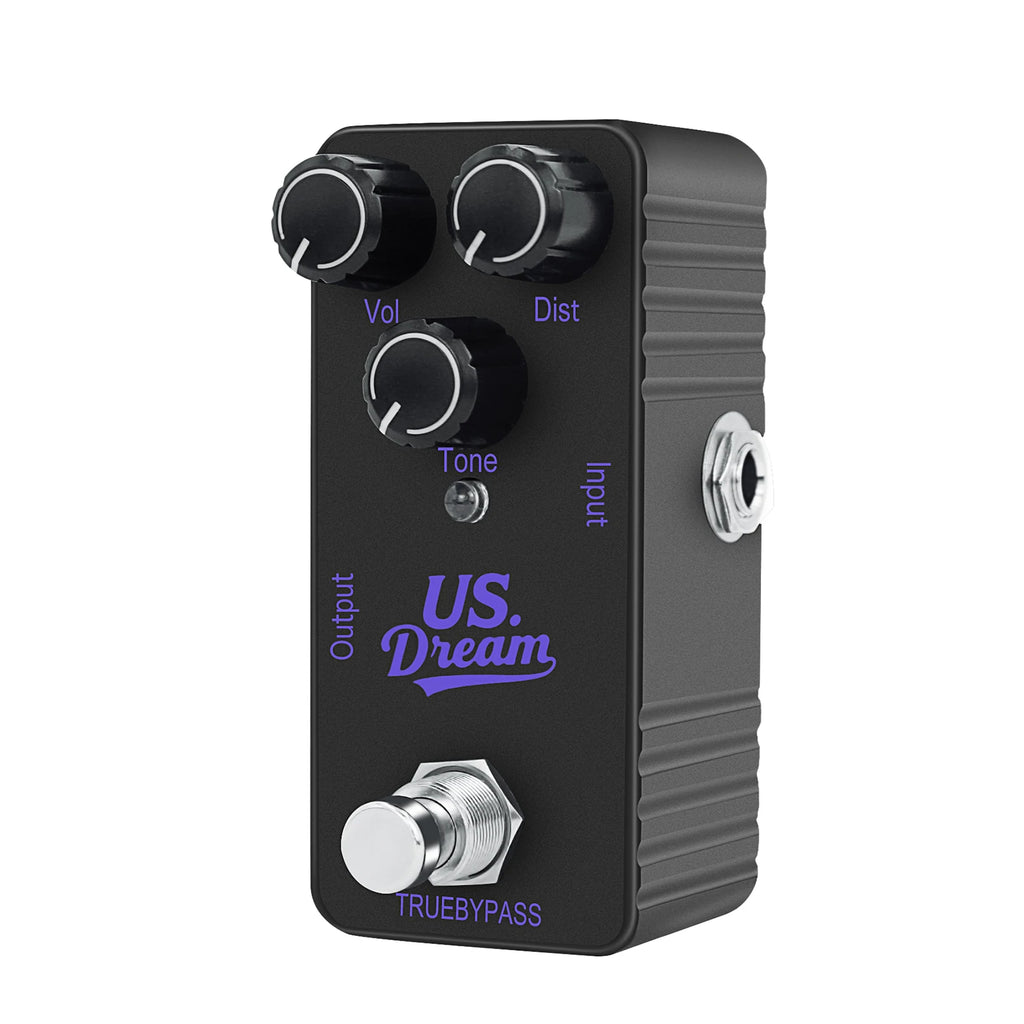 Mini pedal de efectos para guitarra - Modulación, distorsión, retardo, overdrive.