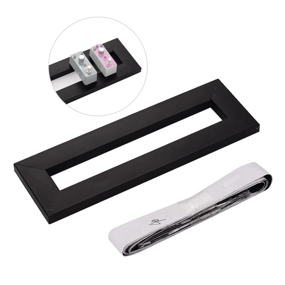 Pedalboard Portátil de Aleación con Cintas y Organizador de Cables