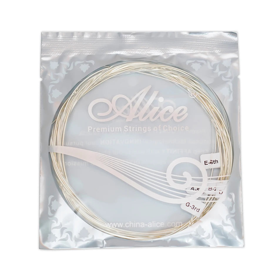 Cuerdas Guitarra Clásica Alice AC130 – Nylon + Cobre Plateado | Tensión Normal y Alta