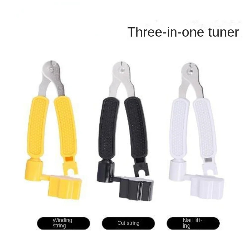 Herramienta 3 en 1 para Cambio de Cuerdas – Cortador, Enrollador y Extractor de Clavija