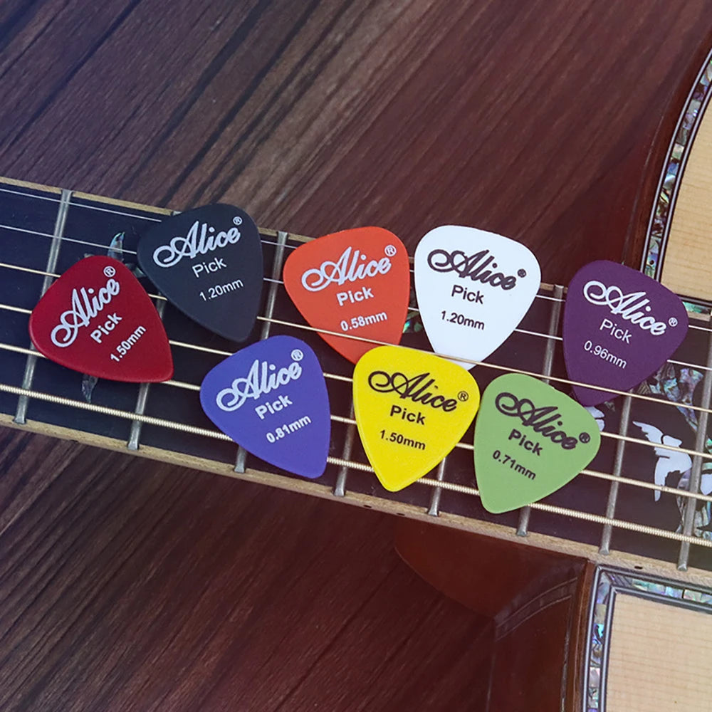 Púas de Guitarra ABS Premium – 6 Grosores Disponibles | 0.58 a 1.5mm | Guitarra, Bajo y Ukulele