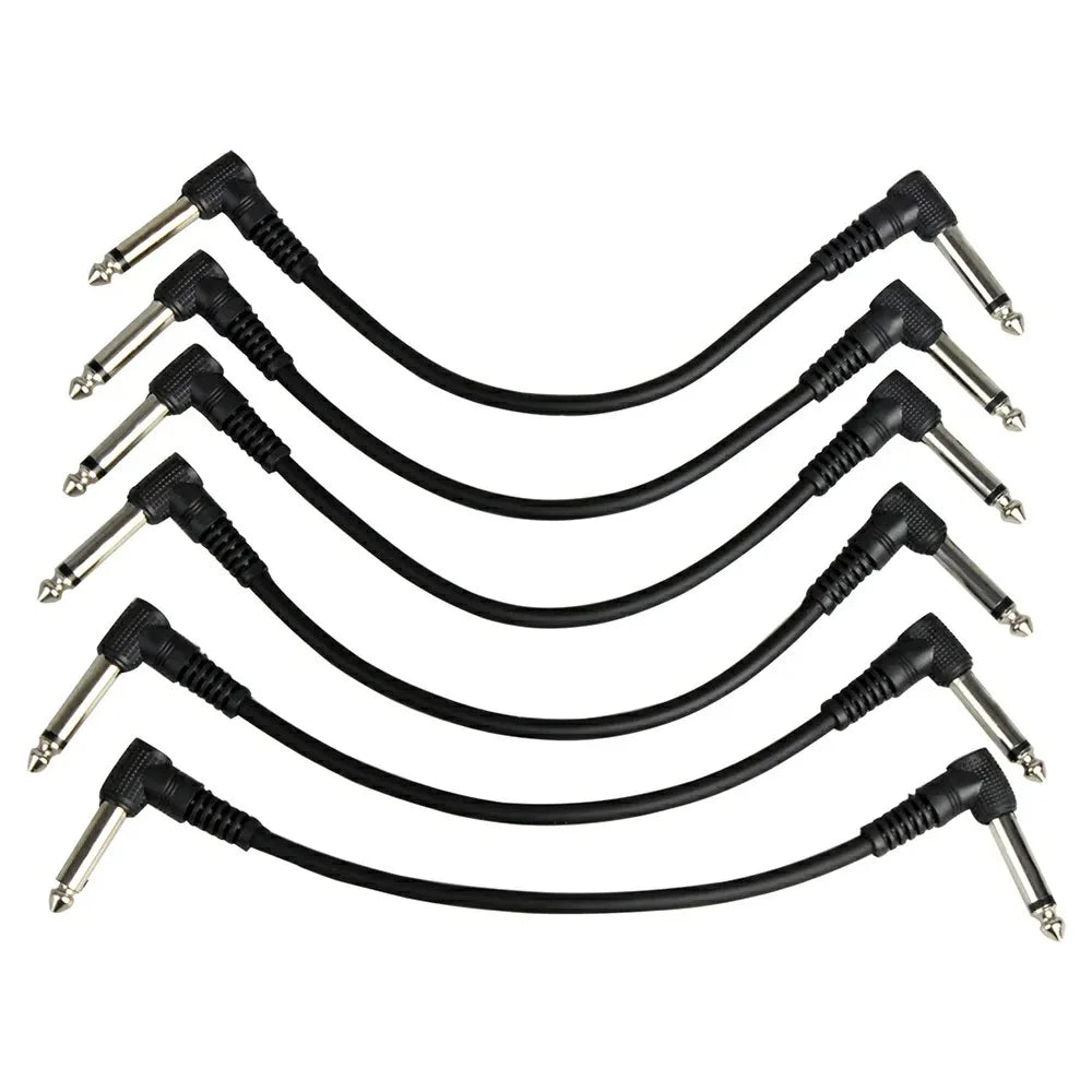 Cable para pedales stompbox - TS 1/4" ángulo recto, bajo ruido