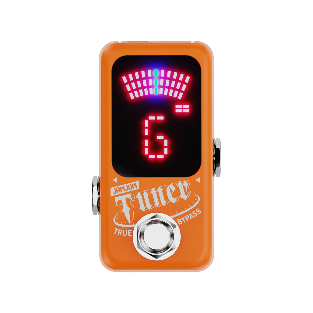 Afinador Cromático Mini para Guitarra – Pedal con Pantalla LED y True Bypass