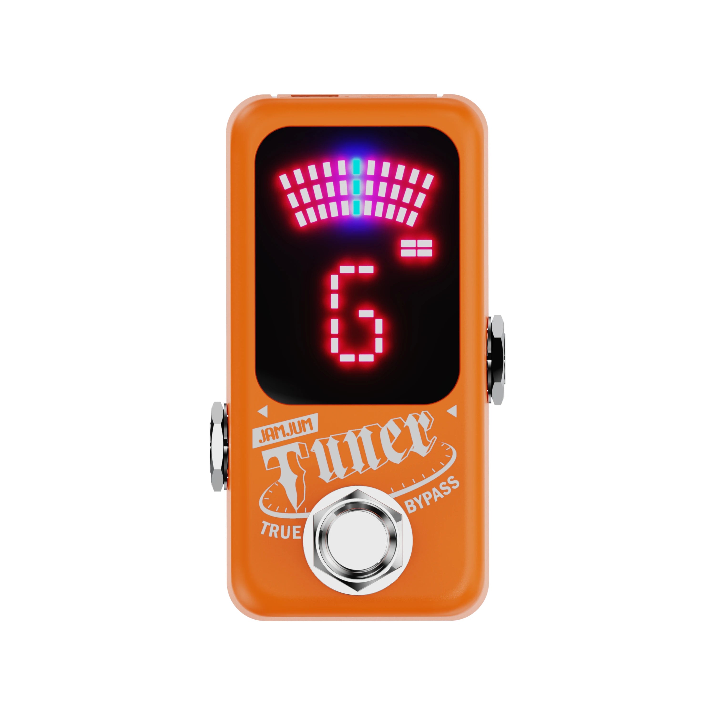 Mini Guitar Tuner Chromatic Tuner Pedal Effect LED Display True Bypass High-Accuracy Silent Tuning Function
