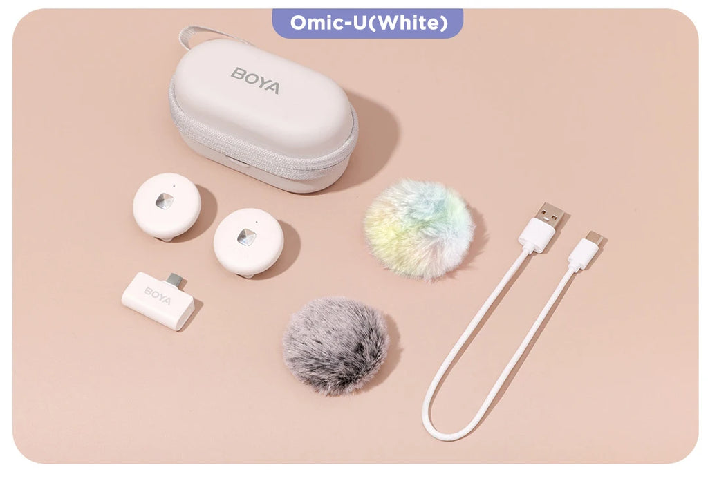 Micrófono Lavalier Inalámbrico BOYA Omic – iPhone, Android, USB-C