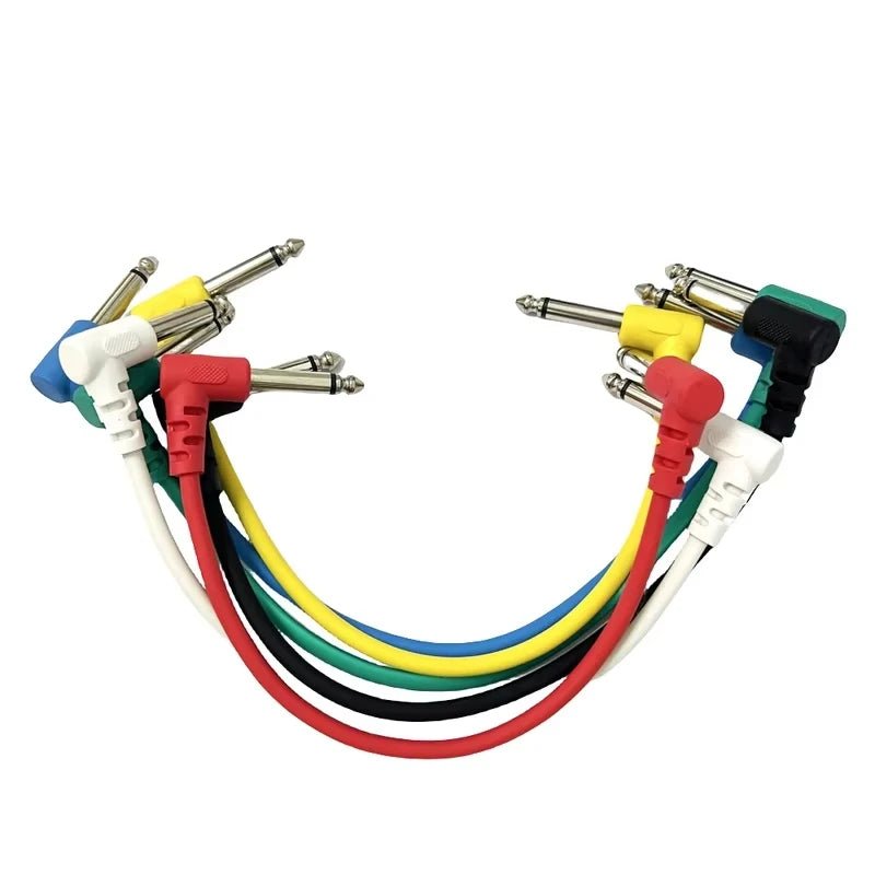 Cable para pedales stompbox - TS 1/4" ángulo recto, bajo ruido
