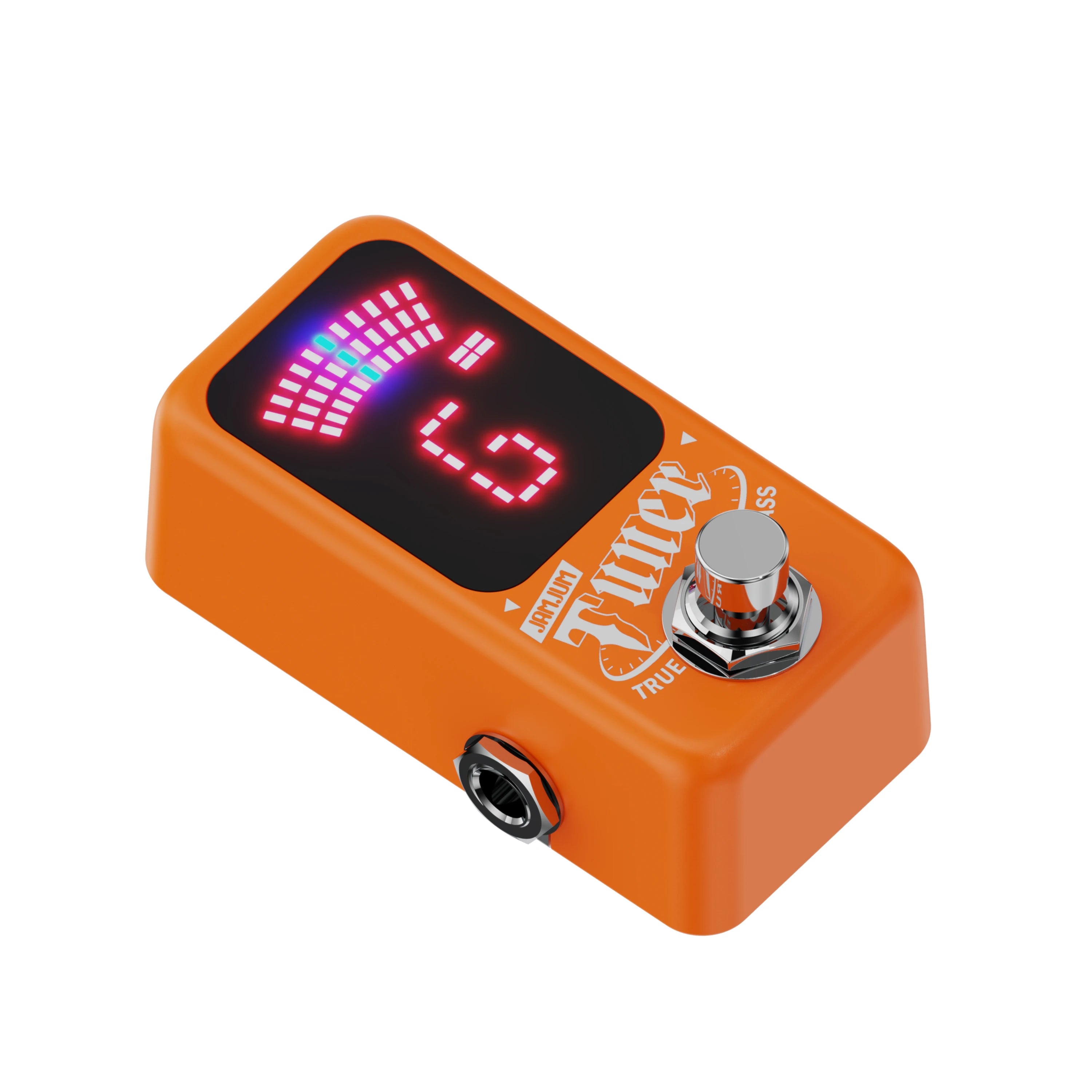 Afinador Cromático Mini para Guitarra – Pedal con Pantalla LED y True Bypass