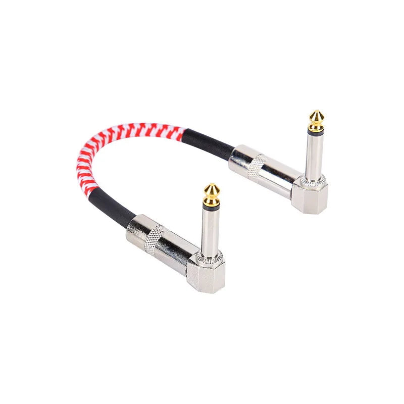 Cable Patch para Pedalboard 6.35mm – Trenzado, Bajo Ruido | 15 o 30 cm