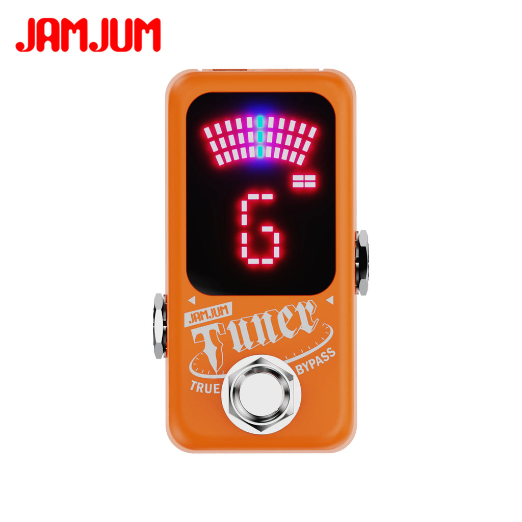 Mini Guitar Tuner Chromatic Tuner Pedal Effect LED Display True Bypass High-Accuracy Silent Tuning Function