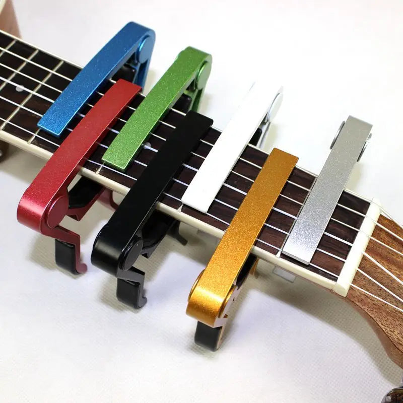 Cejilla Aluminio para Guitarra Acústica, Clásica y Eléctrica – Ajuste Rápido