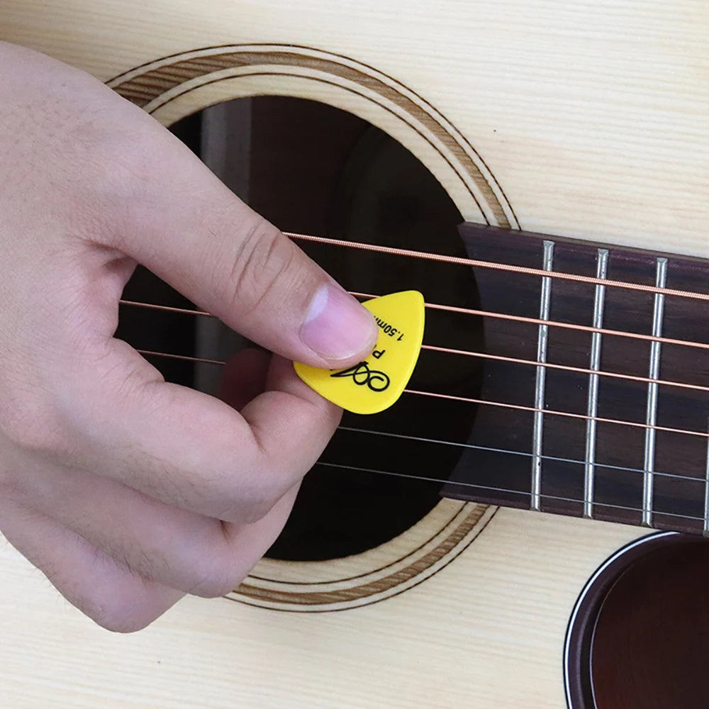 Púas de Guitarra ABS Premium – 6 Grosores Disponibles | 0.58 a 1.5mm | Guitarra, Bajo y Ukulele