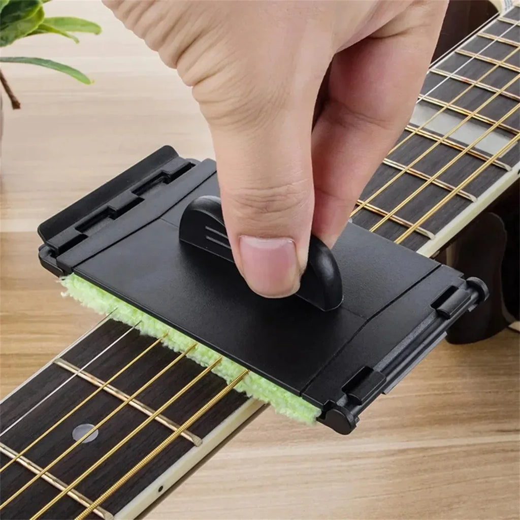 Limpiador de Cuerdas para Guitarra – Tela y Plástico | Limpia Trastes | Guitarra, Bajo y Ukulele