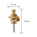 Pines de Correa Premium Metal – 1 o 2 Unidades | Strap Locks para Guitarra y Bajo | 3 Colores