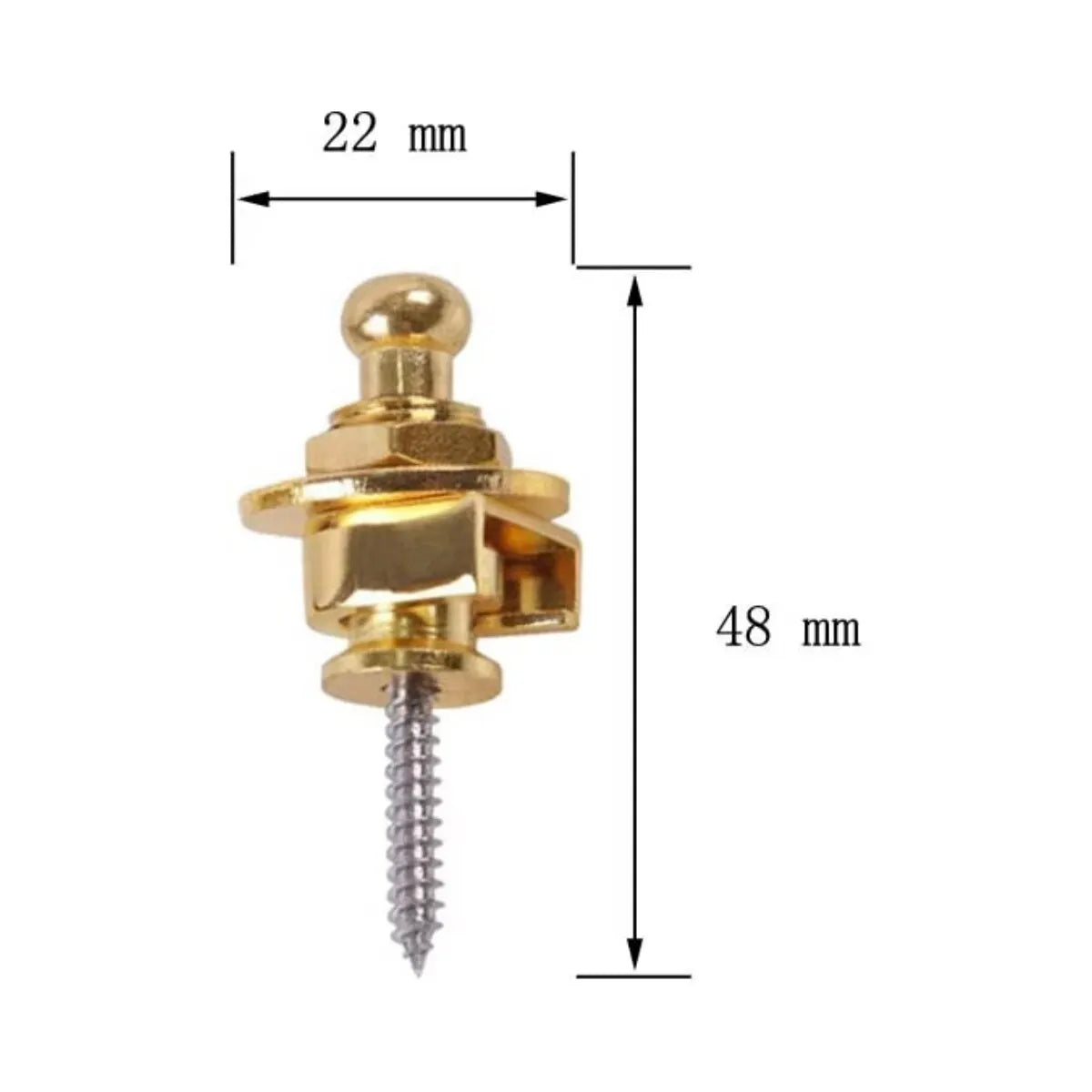 Pines de Correa Premium Metal – 1 o 2 Unidades | Strap Locks para Guitarra y Bajo | 3 Colores
