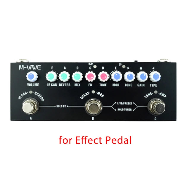 Pedal Multiefectos Recargable M-VAVE Cube Baby – Guitarra, Bajo y Acústica