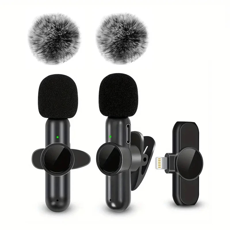 Micrófono Lavalier Inalámbrico Mini – iPhone y Android (1 o 2 micrófonos)