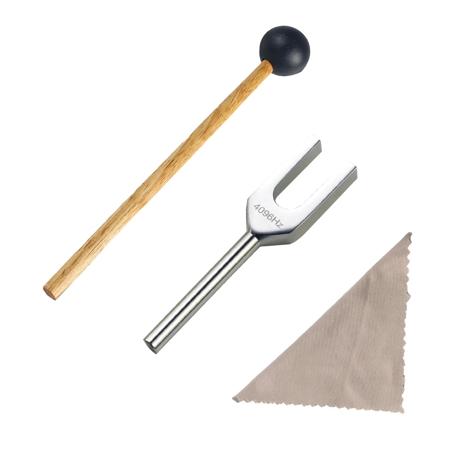 Diapásón de Afinación 4096Hz Miwayer – Aleación de Aluminio | Con Martillo y Bolsa