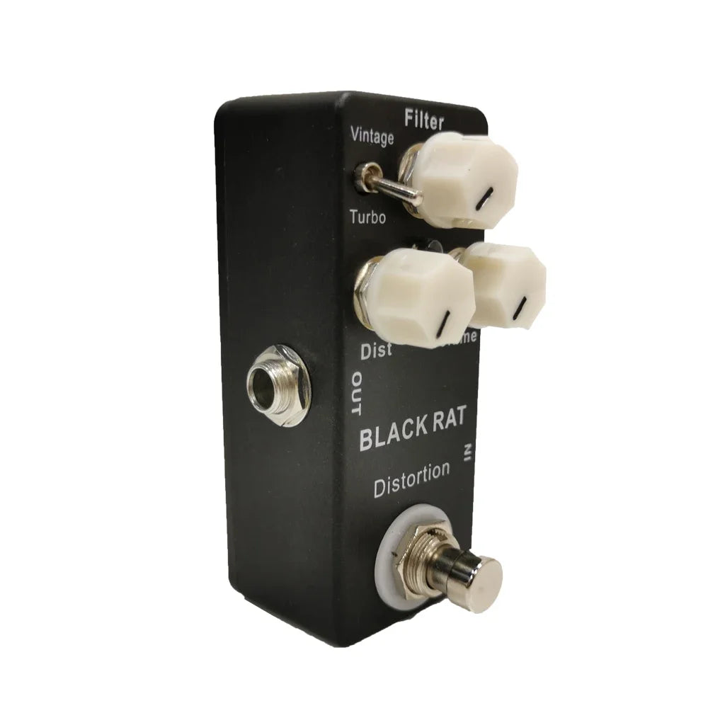 Pedal de Distorsión Mosky Black RAT – Clon Clásico True Bypass para Guitarra