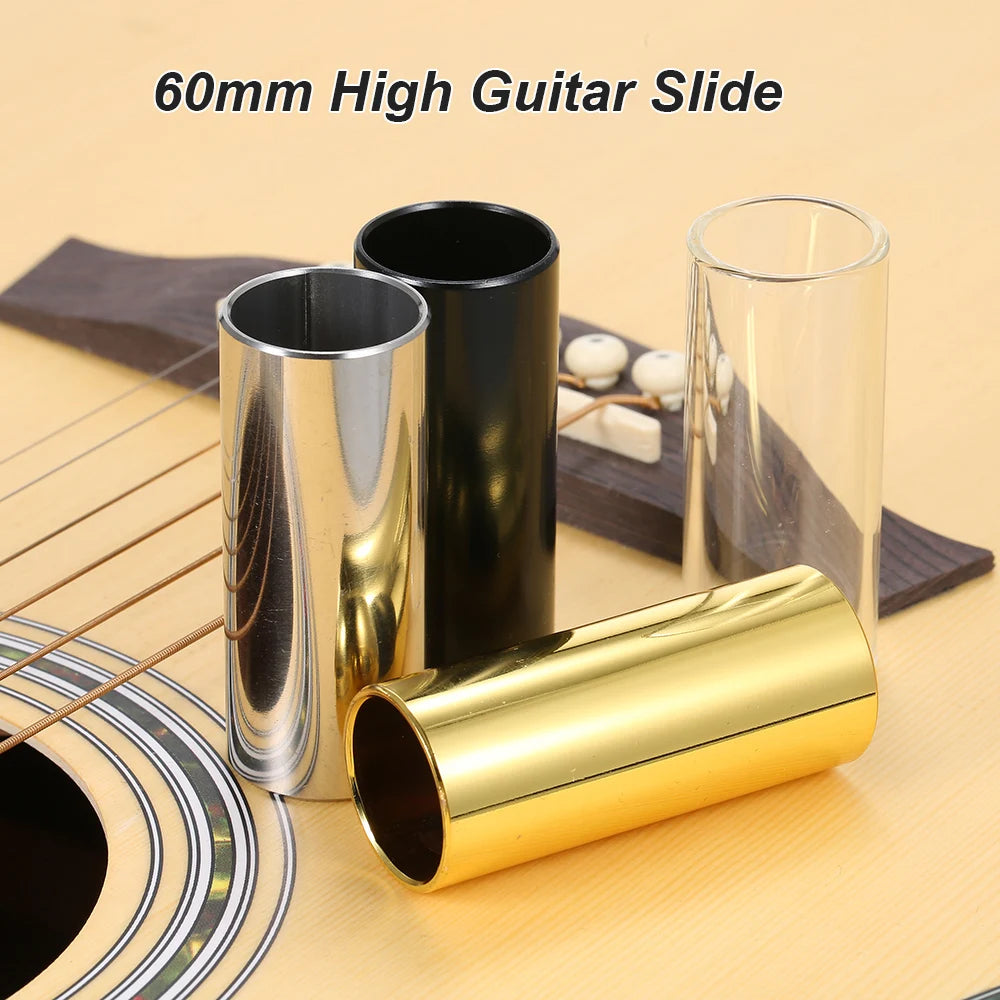Slide Bar 60mm Acero/Vidrio – Para Guitarra, Bajo, Banjo y Ukulele